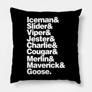 Top Gun Names List Pillow