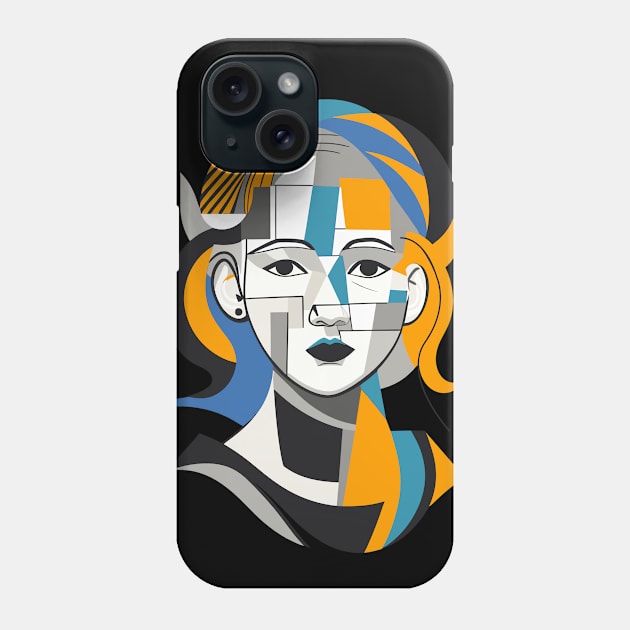 Portrait of Mocking Girl Phone Case by Ikibrai