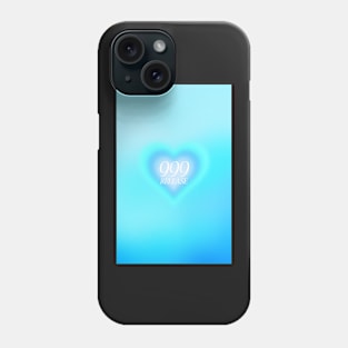 Angel Number 999 Heart Aura Phone Case