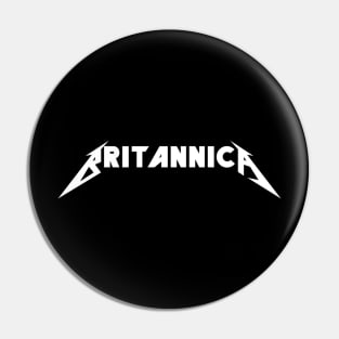 Britannica Metal (white text) Pin