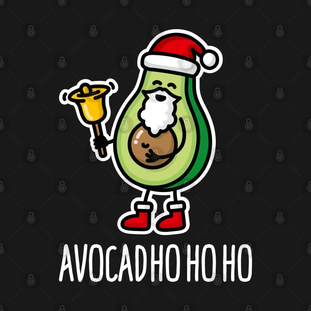 Avocad ho ho ho funny avocado Santa Claus pun keto by LaundryFactory