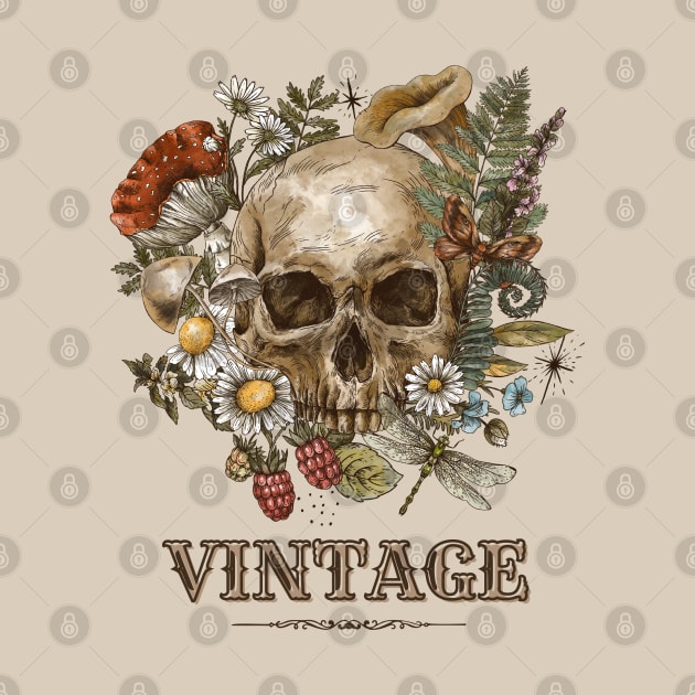 Vintage skull by Rdxart