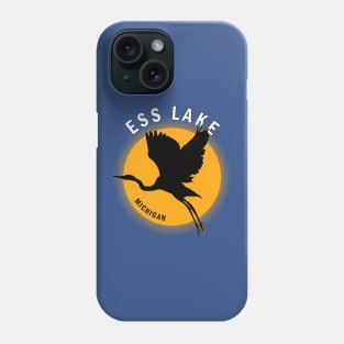 Ess Lake in Michigan Heron Sunrise Phone Case