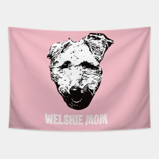 Welshie Mom Welsh Terrier Design Tapestry