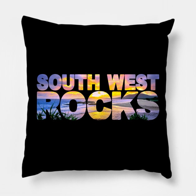 SOUTH WEST ROCKS Sunrise - New South Wales Australia Pillow by TouristMerch