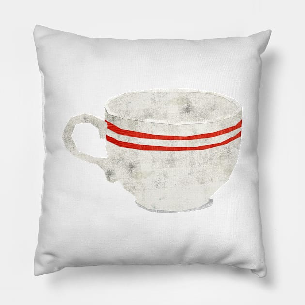 Cup (for Tea) Pillow by Babban Gaelg