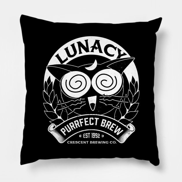 Lunacy Pillow by LimeGreenPalace