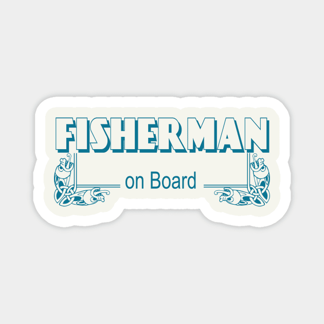 fisherman on board Magnet by bluehair