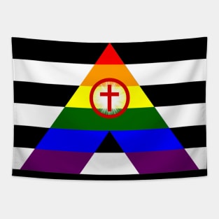 Christian Straight Ally Flag Tapestry