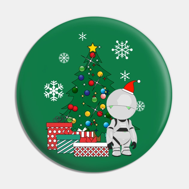 Marvin The Paranoid Android Around The Christmas Tree Pin by Nova5