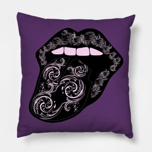 Gothic Mouth Art Pillow