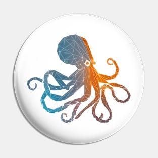 Geometric Octopus Colorful abstract Pasterns Pin