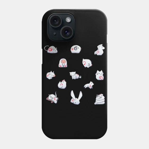 Okami Mini Gods 1 Phone Case by larkspurhearts