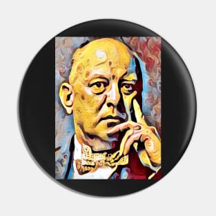 Aleister Crowley The Great Beast of Thelema  painted impressionist surrealist style Pin