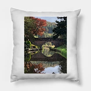 Leek and Calder Canal Watercolour Pillow