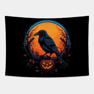 Crow Halloween Tapestry