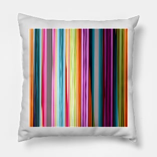 Rainbow colored striped abstract geometrical pattern Pillow