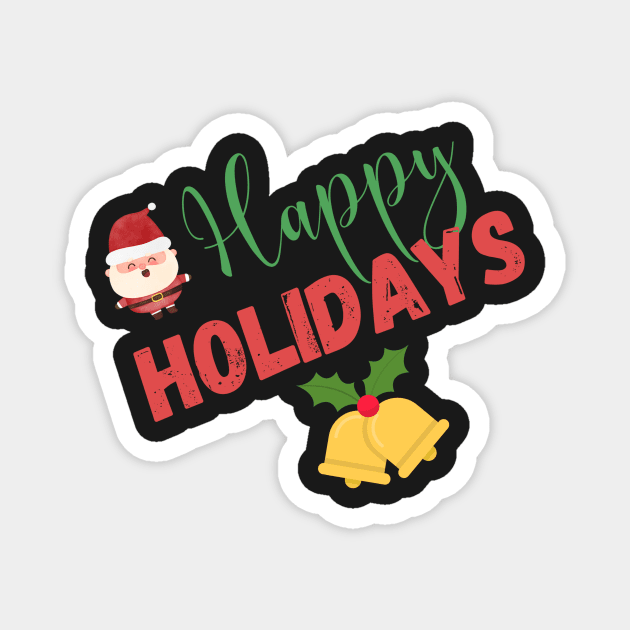 Happy Holidays Magnet by HyzoArt