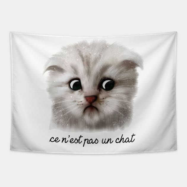 This is not a cat Tapestry by kg07_shirts