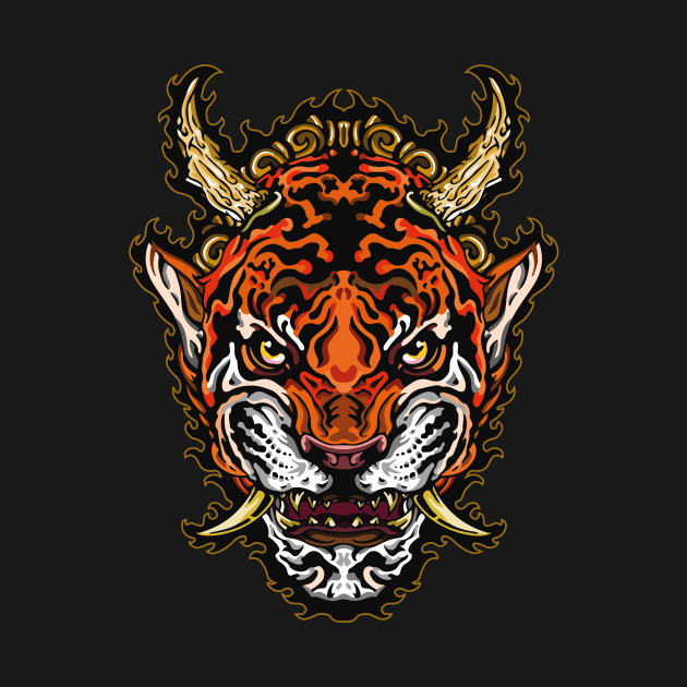 Oni Tiger Mask by LSARTWORK