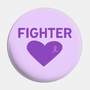 Eating Disorder Warrior Gift Purple Ribbon Gift Lupus Fibromyalgia Anorexia Alzheimers Pin