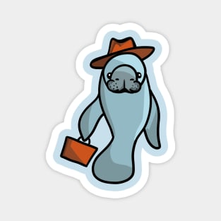 Business Manatee Magnet