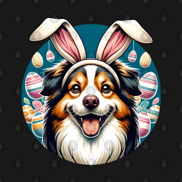 Taiwan Dog Celebrates Easter with Bunny Ears Joy by ArtRUs