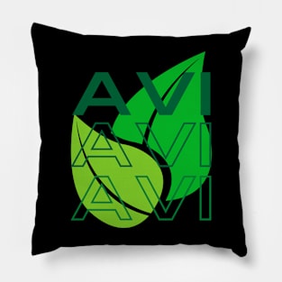 Avi with Leaves Pillow