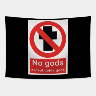 No Gods Except Guide Gods Tapestry