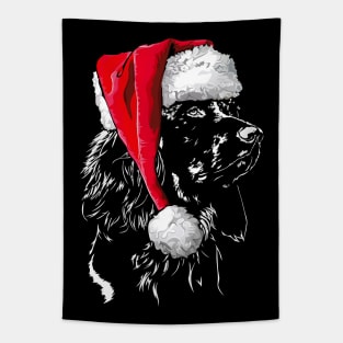 Funny German Longhaired Pointer Santa Christmas dog mom Tapestry