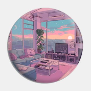 Lofi Aesthetic Art Pin