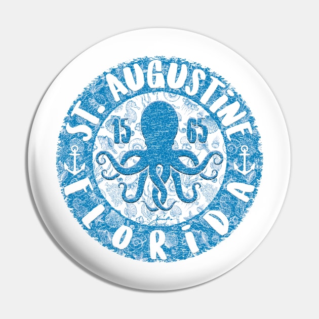 St. Augustine, Florida, with Octopus Pin by jcombs