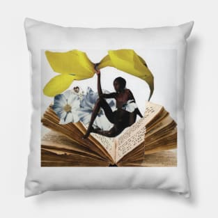 Woman in Book Pillow