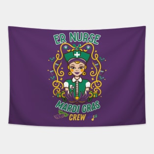 RN Mardi Gras Nurse Crew Family Group Nursing Lovers Tapestry