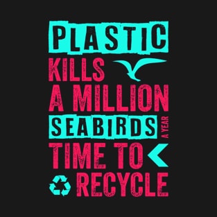 Planet Earth Ban Plastic Pollution Save Oceans Marine Life T-Shirt