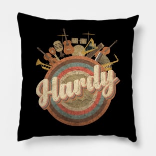 Music Tour Vintage Retro // Michael Wilson Hardy Pillow