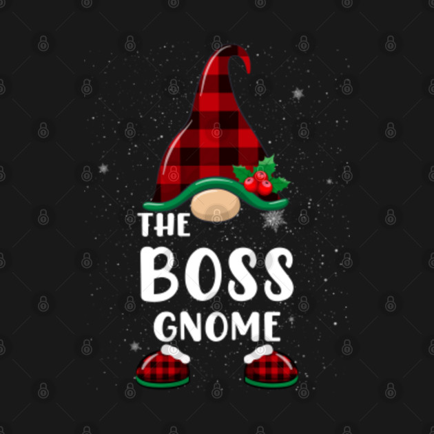 Discover Boss Gnome Buffalo Plaid Matching Family Christmas Pajama - Gnome Matching Family - T-Shirt