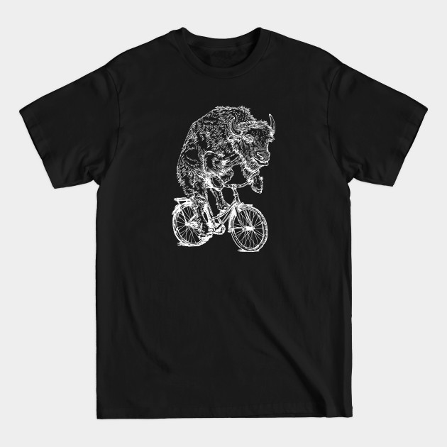 Disover SEEMBO Bison Cycling Bicycle Cyclist Bicycling Biking Biker Bike - Seembo - T-Shirt