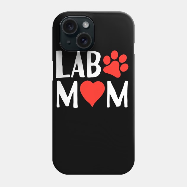 Lab Mom Love Labrador Dog Phone Case by Tesszero