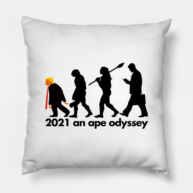 2021 An Ape Odyssey Pillow by BitemarkMedia