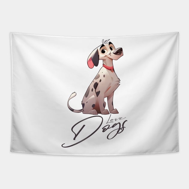 Dalmatian Dog Tapestry by ArtRoute02