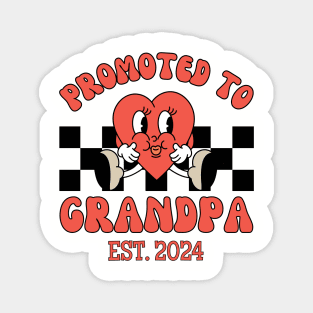 Grandpa Est 2024, New Grandfather, Grandpa Reveal Magnet