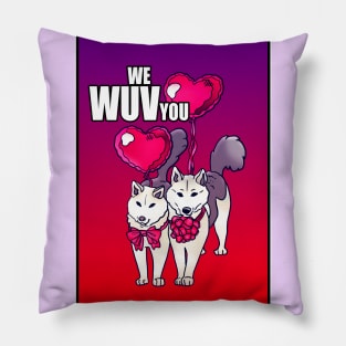 WE WUV YOU DOGGOS CARD PLUS Pillow