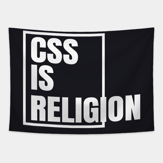 CSS is Religion Webdesign Tapestry by Foxxy Merch