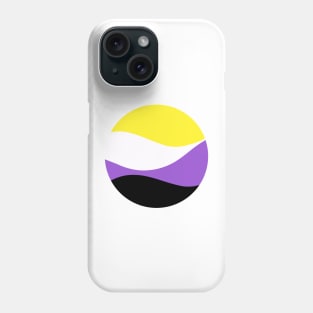 Nonbinary Waves Circle Phone Case