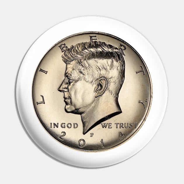 Kennedy coin Pin by Corvons