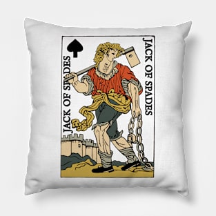 Character of Playing Cards Jack of Spades Pillow