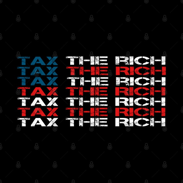 TAX THE RICH AOC USA FLAG by Shirtz Tonight