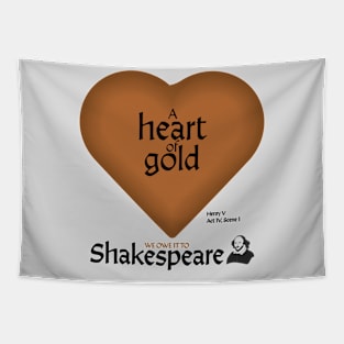 William Shakespeare - A Heart of Gold Tapestry