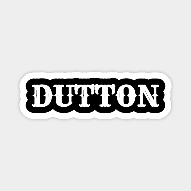 Dutton (White) Magnet by RedRock